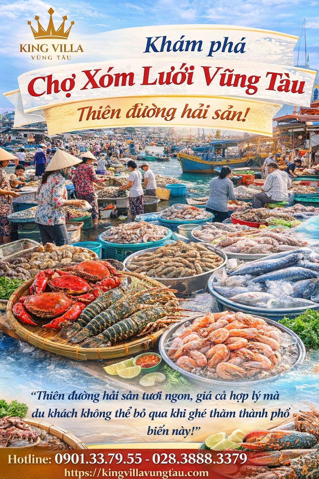 Khám phá Chợ Xóm Lưới Vũng Tàu - Thiên đường hải sản!