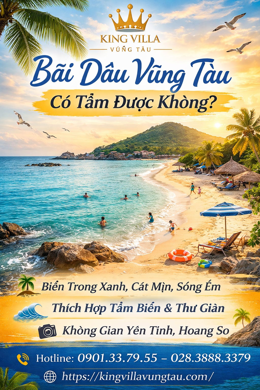 Bãi Dâu Vũng Tàu có tắm được không?