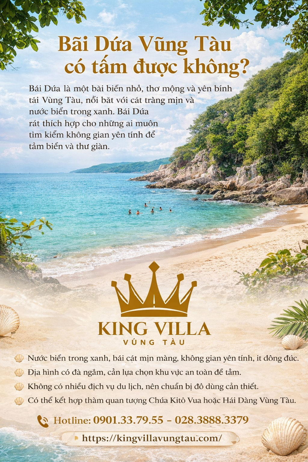 Bãi Dứa Vũng Tàu có tắm được không?