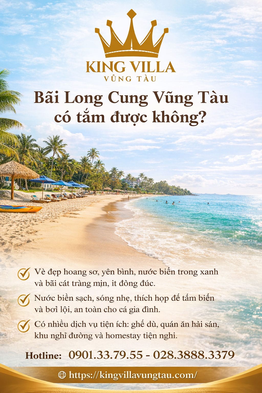 Bãi Long Cung Vũng Tàu có tắm được không?