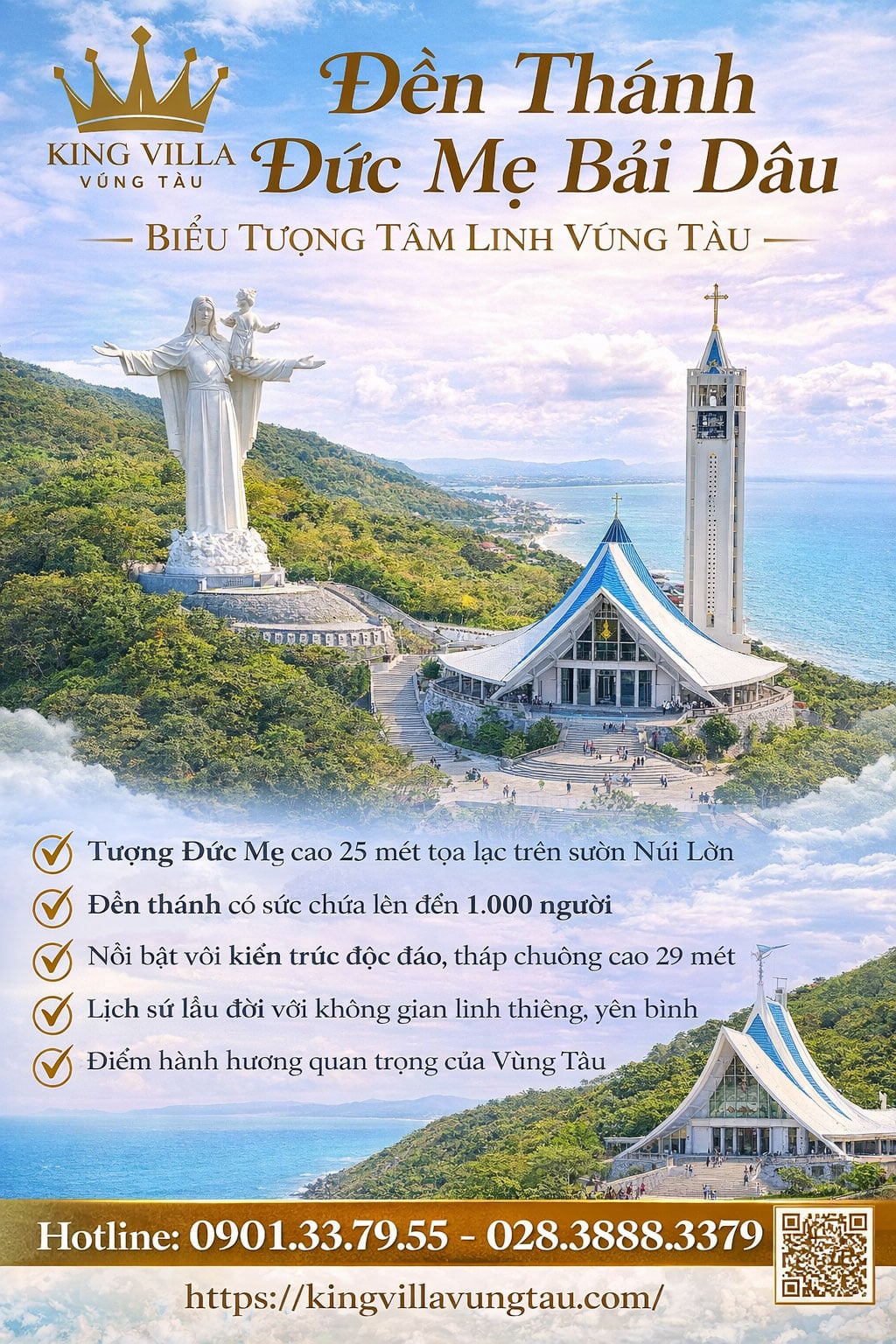 Đền Thánh Đức Mẹ Bãi Dâu: Biểu Tượng Tâm Linh Vũng Tàu