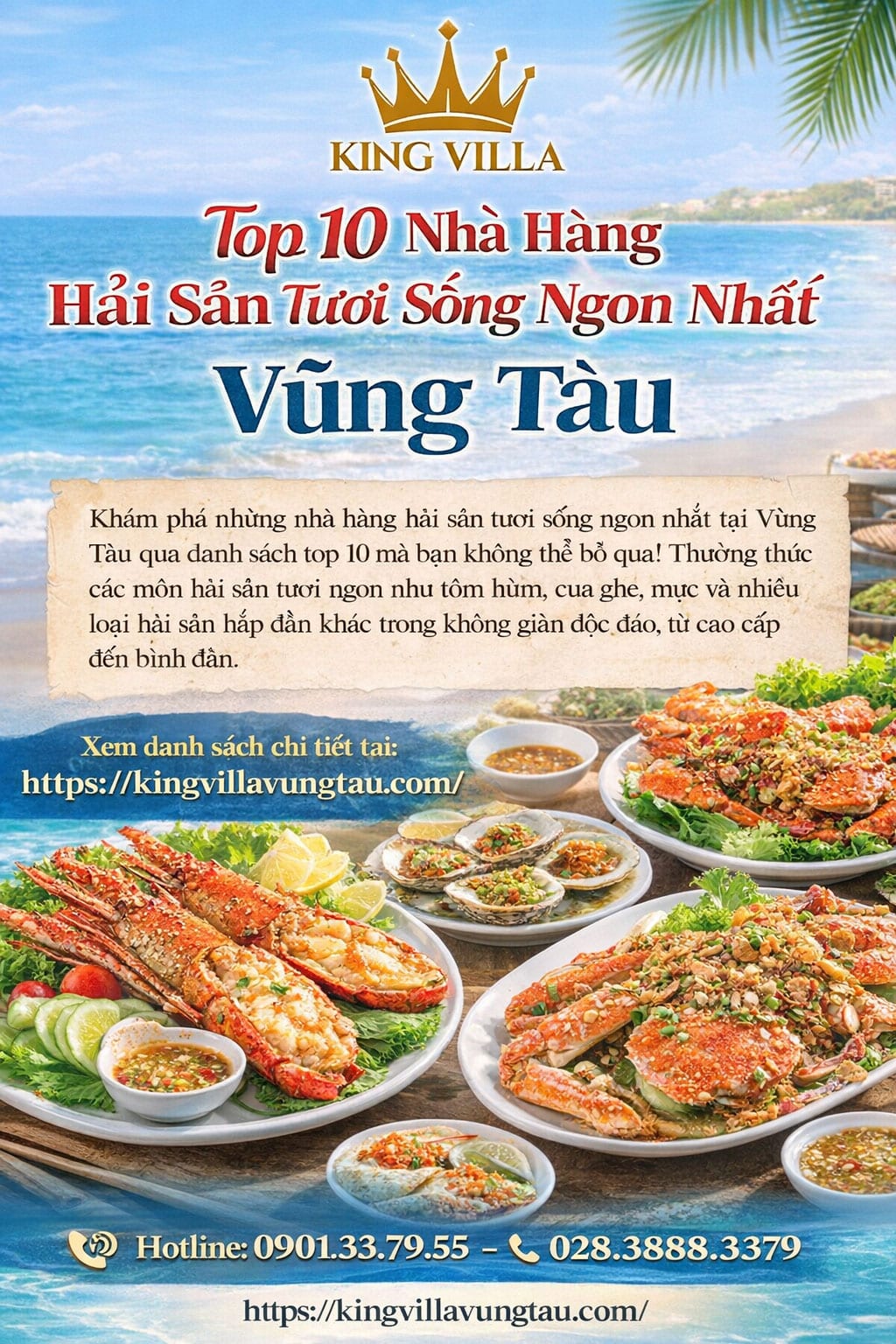 Top 10 Nhà Hàng Hải Sản Tươi Sống Ngon Nhất Vũng Tàu