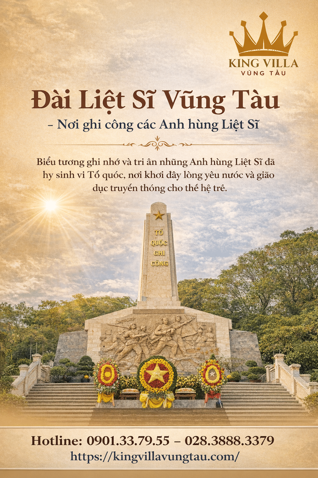 Đài Liệt Sĩ Vũng Tàu - Nơi ghi công các Anh hùng Liệt Sỹ