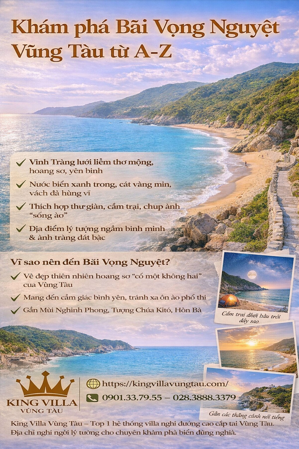 Khám phá Bãi Vọng Nguyệt Vũng Tàu từ A-Z