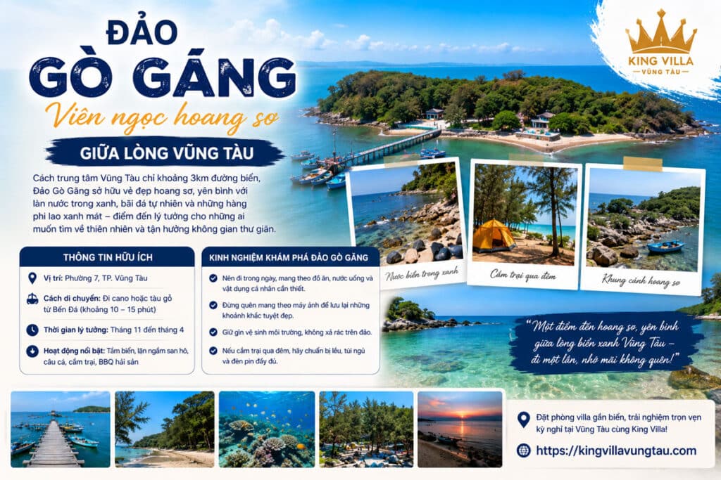 Đảo Gò Găng – Viên ngọc hoang sơ giữa lòng Vũng Tàu