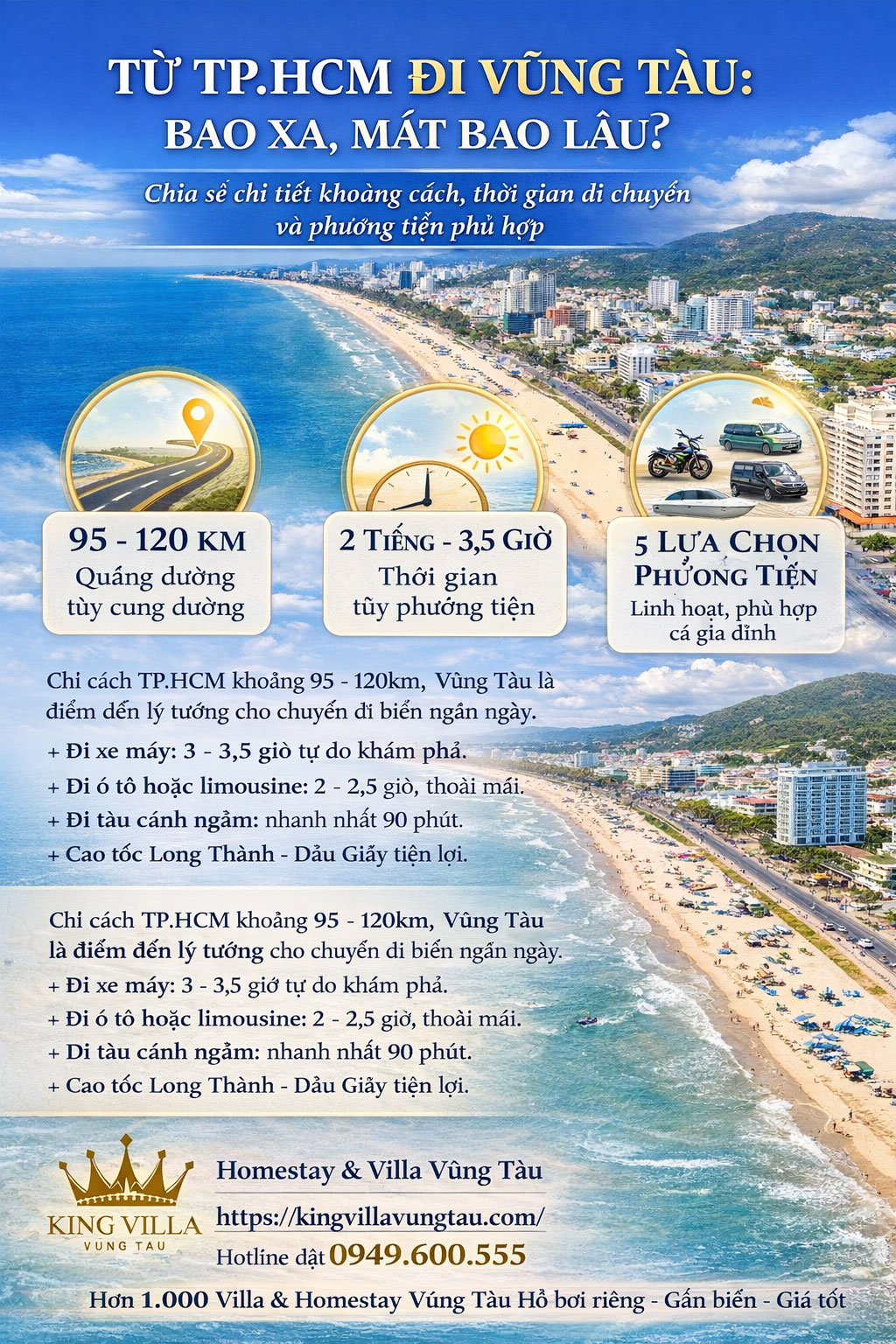 Từ TP.HCM đi Vũng Tàu bao xa, mất bao lâu?