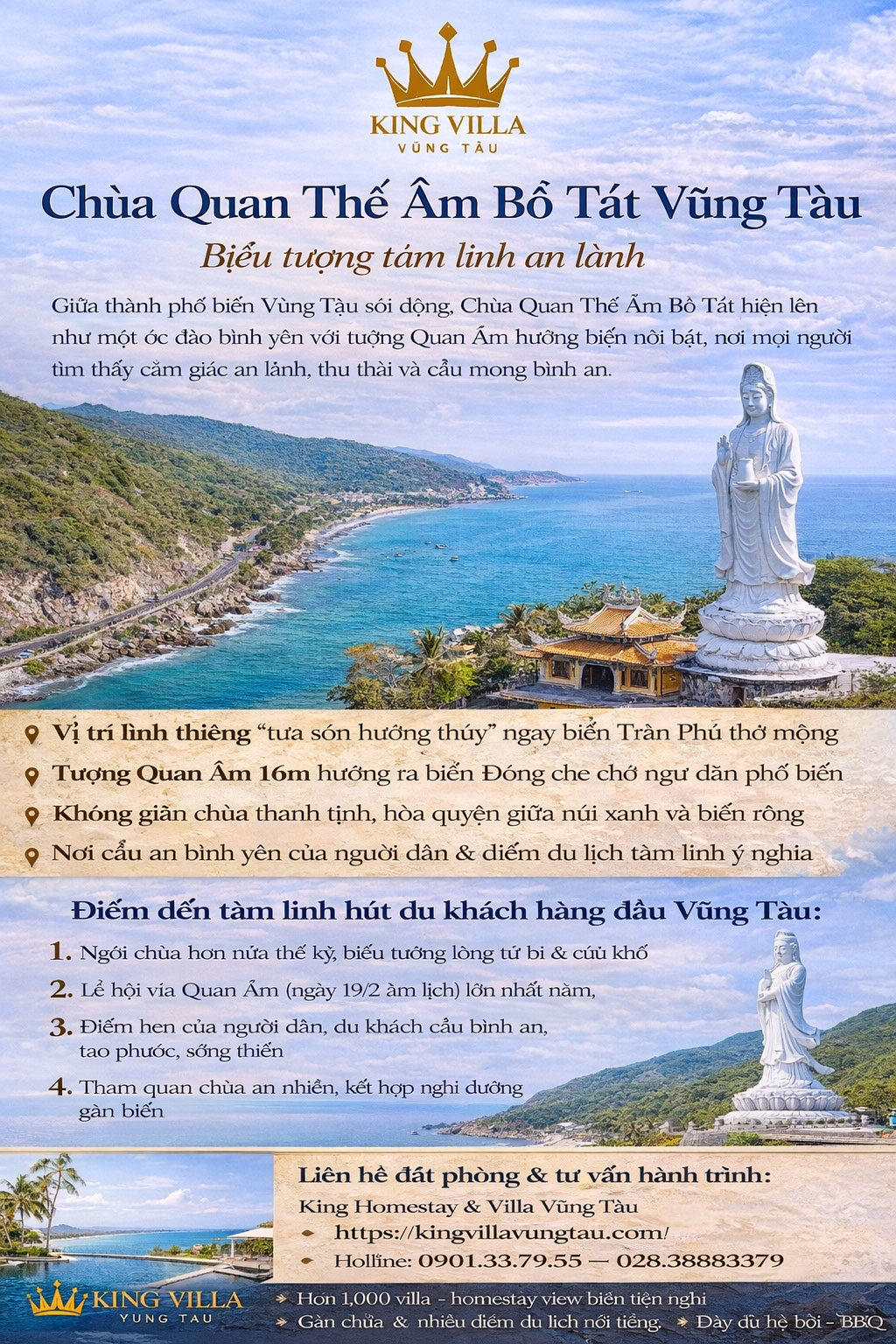 Chùa Quan Thế Âm Bồ Tát Vũng Tàu – Biểu tượng tâm linh an lành