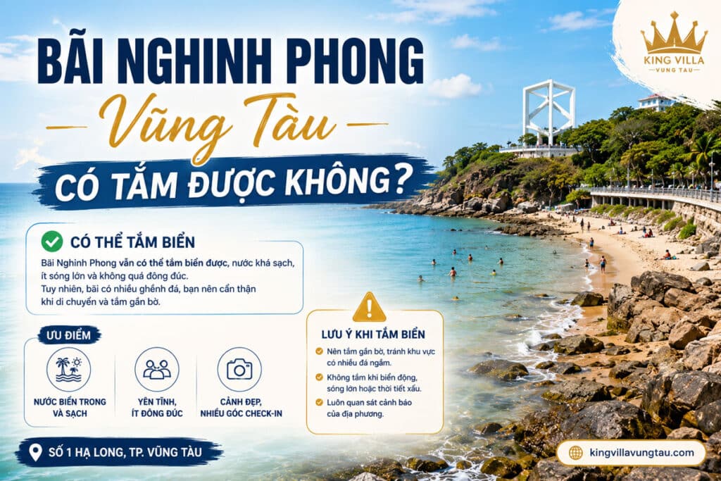 Bãi Nghinh Phong Vũng Tàu có tắm được không?