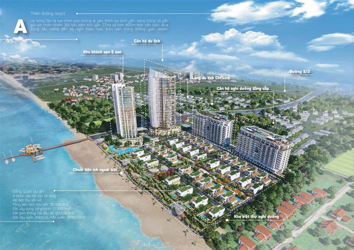 Tổng thể dự án Aria resort