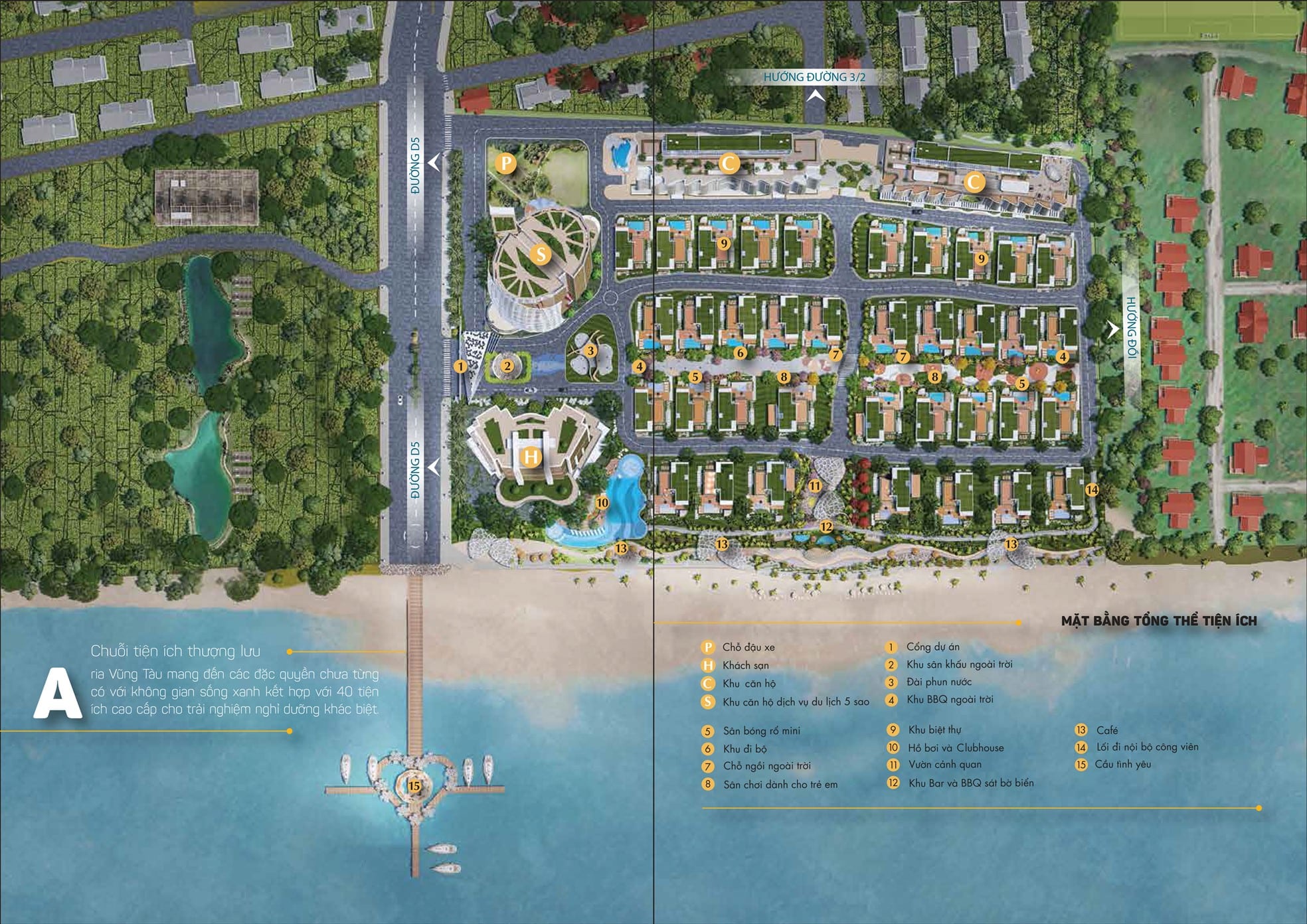 Mặt bằng khu villa aria