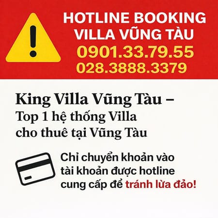 Hotline Booking Villa Vũng Tàu