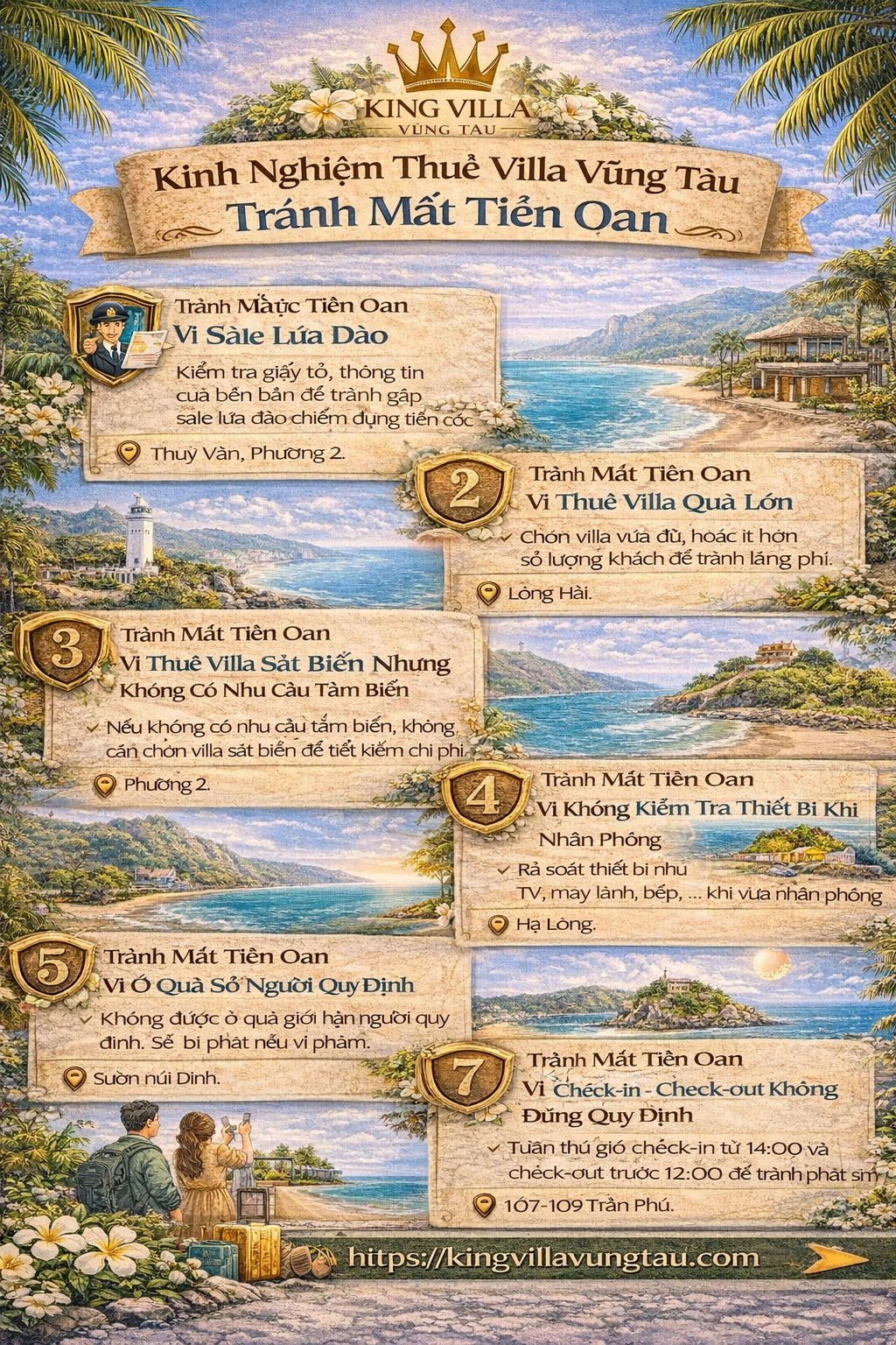 Kinh nghiệm thuê villa Vũng Tàu tránh mất tiền oan