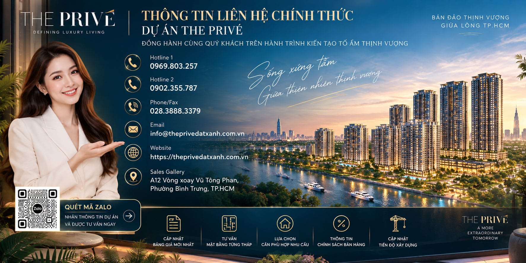 Đăng ký nhận danh mục vật liệu bàn giao The Privé