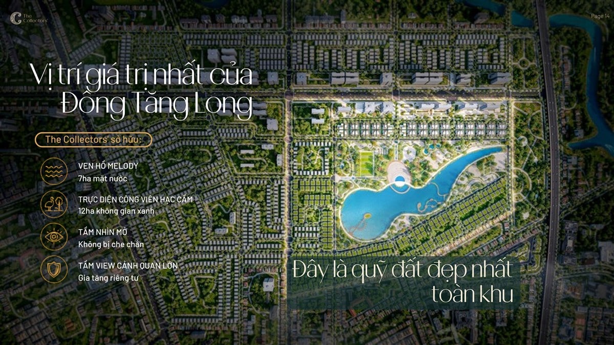 Dự án The Collectors' chiếm giữ vị trí trung tâm đẹp nhất khu Đông Tăng Long